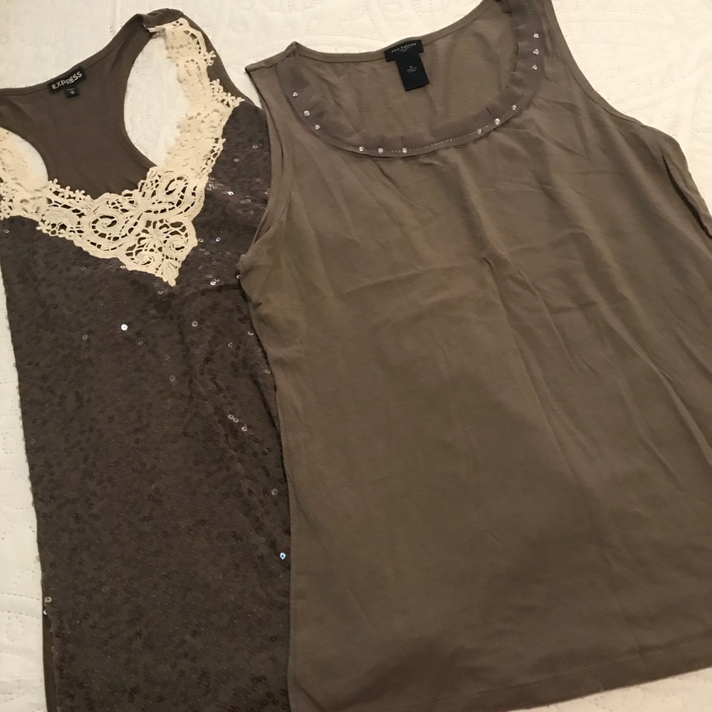 🌟 Price Drop 🌟 Set of Tan Sparkle Tops 💖